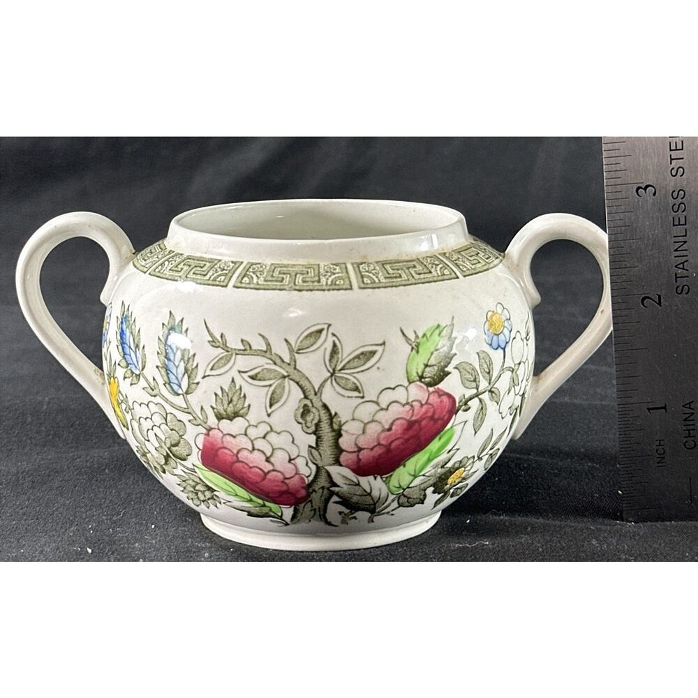 Ridgway Indian Tree Tea Set Cup Saucer Sugar Bowls Staffordshire England - Picture 12 of 14